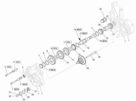 Torentandwiel ApeTM 220cc