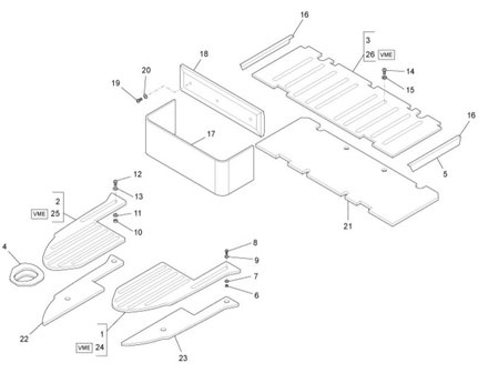 Foam onder houten vloer Calessino - Links