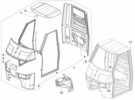 Frontwheel bodypart Ape50 - EU4