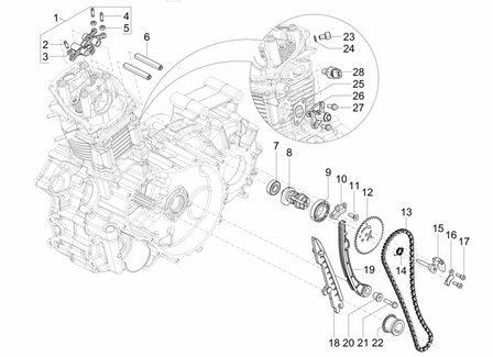 Tuimelaar set kleppen Calessino 200 EU2 + EU4