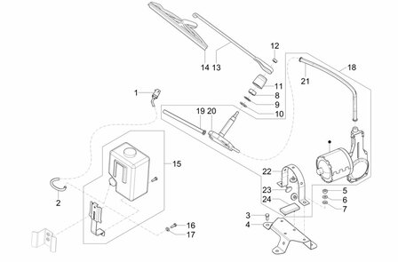 Wiper motor Ape50 EU4