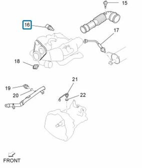 Temperatuur sensor Cilinderkop Daihatsu / Porter 1.3i - AKTIE