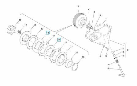 Intermediate plate clutch plates Ape50