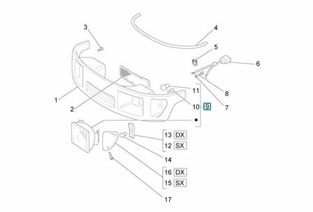 Headlight unit Ape50