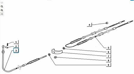 Handremkabel 1e deel  ApeTM 