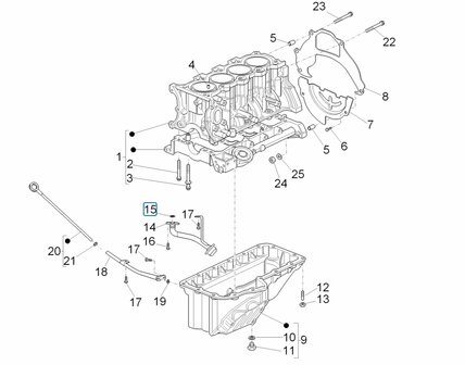 O-ring in olie - aanzuigbuis Porter Multitech 1.3 E5