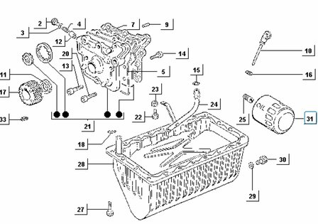 Oliefilter Daihatsu / Porter 1.4 Diesel