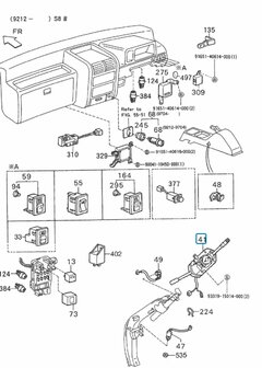 Stuurkolom schakelaar Daihatsu / Porter 1.0 + 1.3i + 1.4D - AKTIE