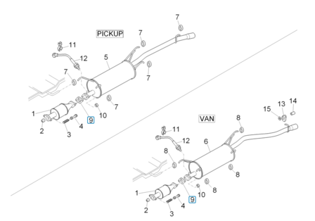 Exhaust gasket Daihatsu / Porter 1.0 + 1.3 + 1.4D - imitation