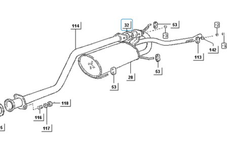 Exhaust gasket Daihatsu / Porter 1.0 + 1.3 + 1.4D - imitation