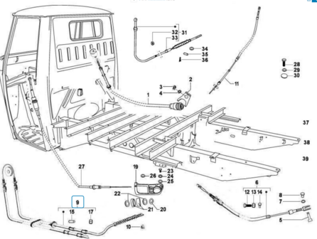 Handremkabel Calessino Diesel