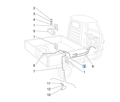 Rear Brake Hose ApeTM + Ape50 - SALE