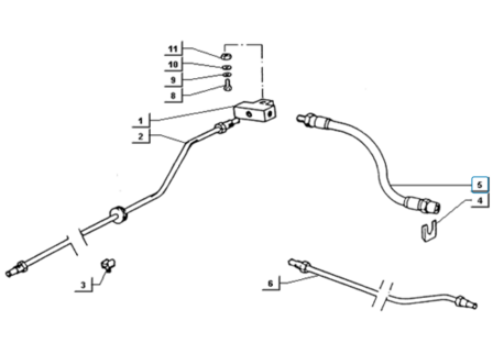 Rear Brake Hose ApeTM + Ape50 - SALE