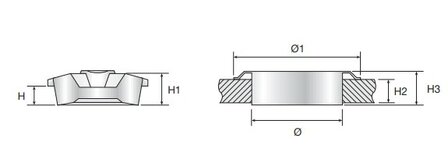 ijsdeksel rond RVS/INOX - 27cm