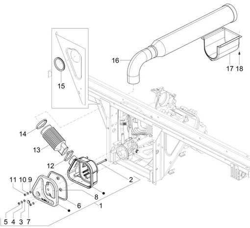 Inlaatbuis carburateur Ape50 EU4