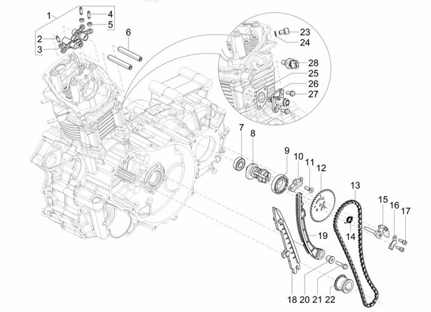 Tuimelaar set kleppen Calessino 200 EU2 + EU4