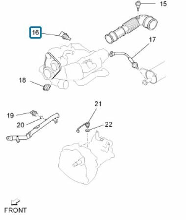 Temperatuur sensor cilinderkop Daihatsu / Porter 1.3i