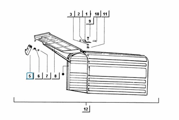 Locking hook tailgate Ape50