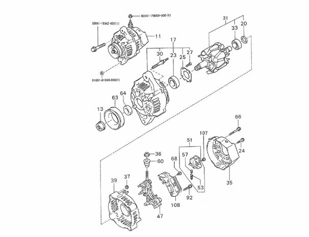 Dynamo Daihatsu / Porter 1.3i - AKTIE