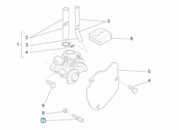 Oil pump cable adjuster Ape50