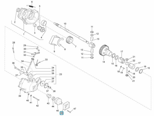 Mounting plate drive shaft cover Ape50