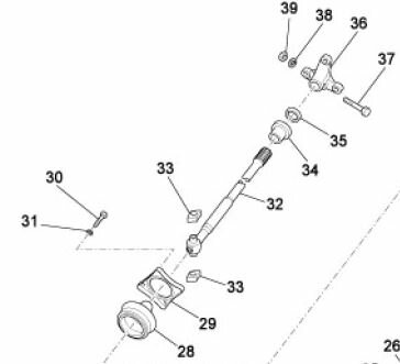 Flange - drive shaft Calessino + Ape Classic + ApeTM + Vespacar P2