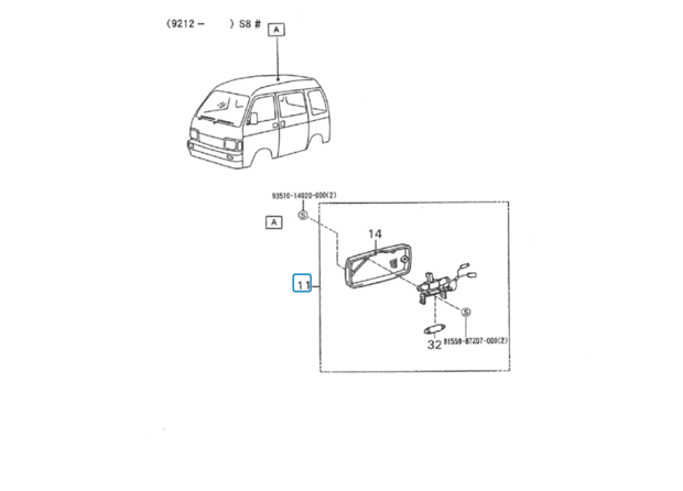 Binnenverlichting Daihatsu / Porter - VAN