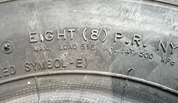 Tyre 4.5-10'' original Ape Classic Diesel - DEMO