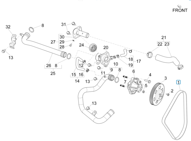 Multiriem Porter Multitech 1.3 E6 - imitatie